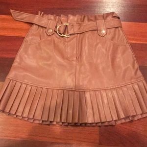 Zara leather skirt